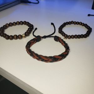 Set Of 3 Men's Bracelets.